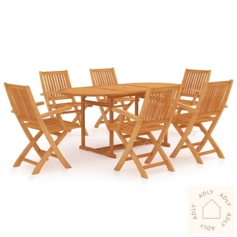 Utendørs Spisestue 7 Deler Heltre Teak