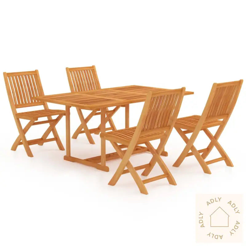 Utendørs Spisestue 5 Deler Heltre Teak