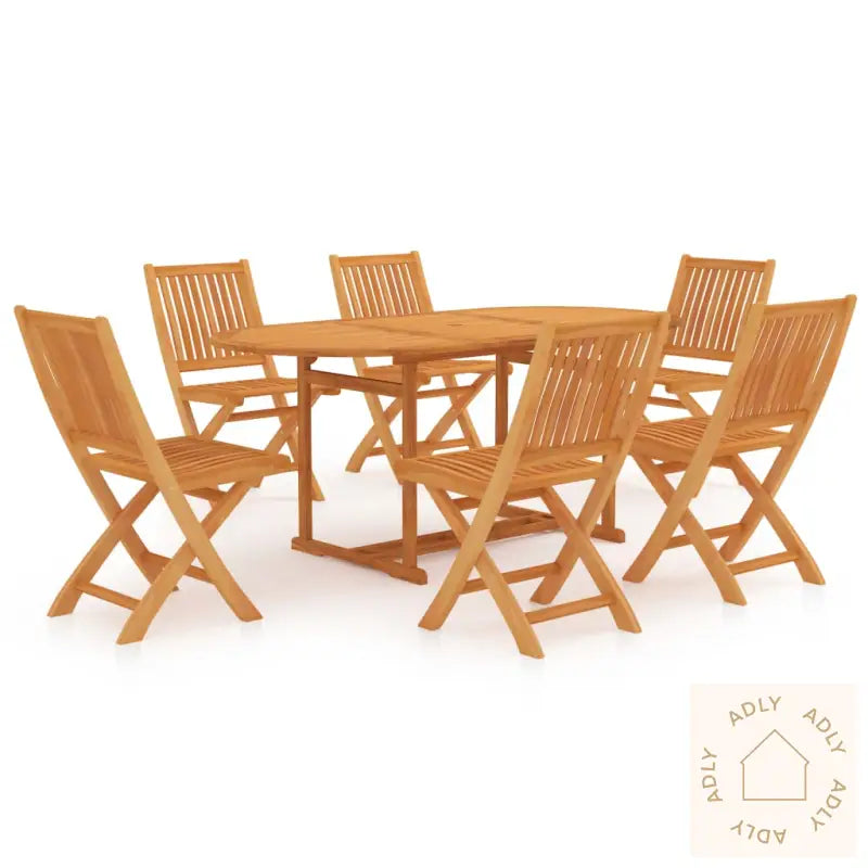 Utendørs Spisestue 7 Deler Heltre Teak