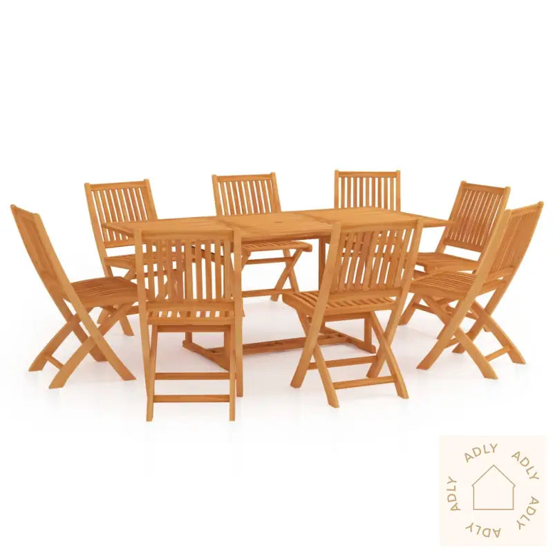 Utendørs Spisestue 9 Deler Heltre Teak