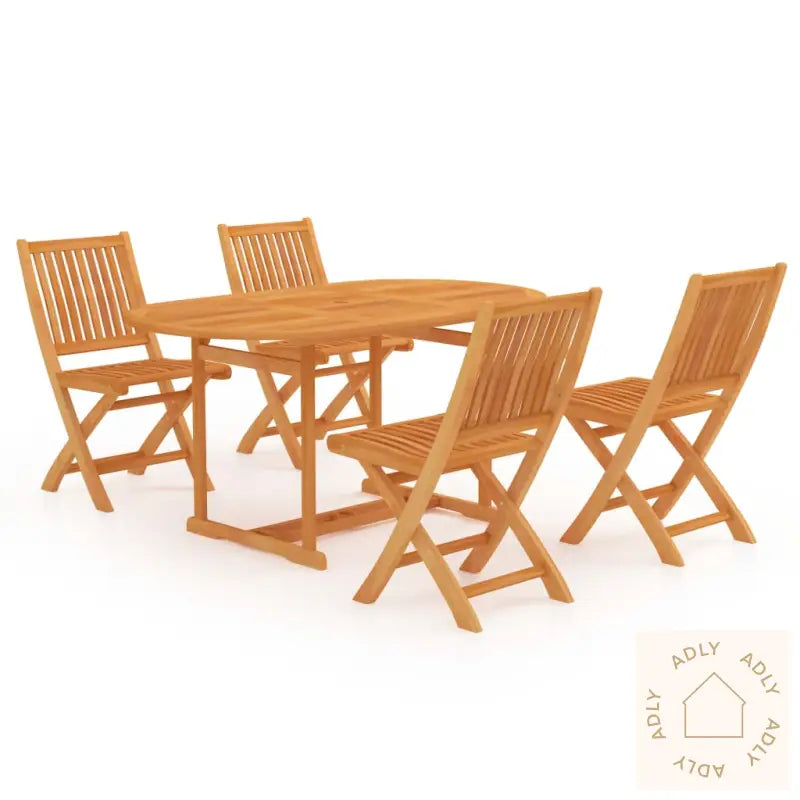 Utendørs Spisestue 5 Deler Heltre Teak