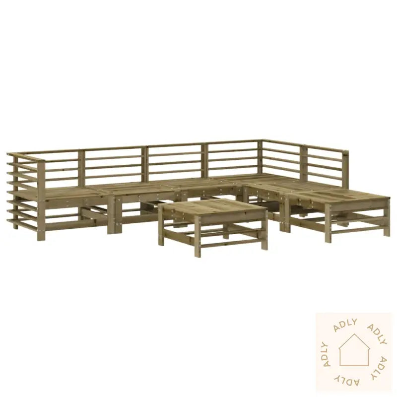 Hagesofagruppe 7 Deler Impregnert Furu