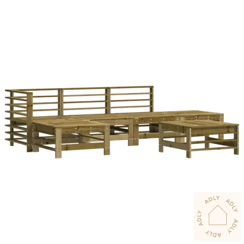 Hagesofagruppe 6 Deler Impregnert Furu