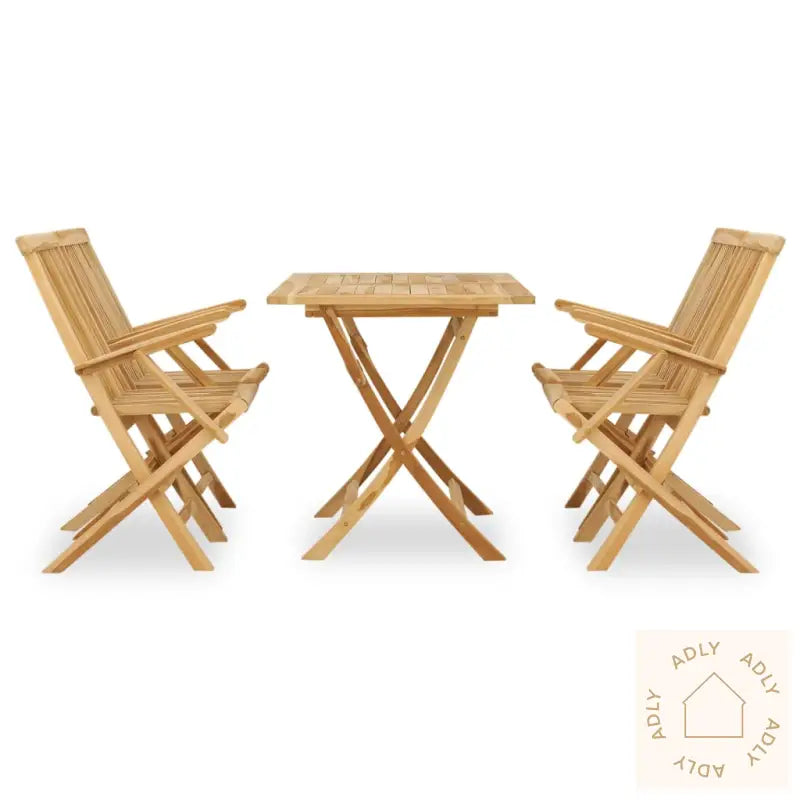 Utendørs Spisestue 5 Deler Heltre Teak