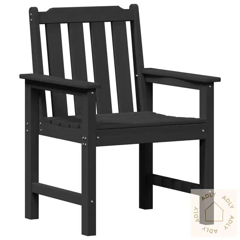 Hagespisestoler 6 Stk Svart 65,5X55,5X88 Cm Hdpe