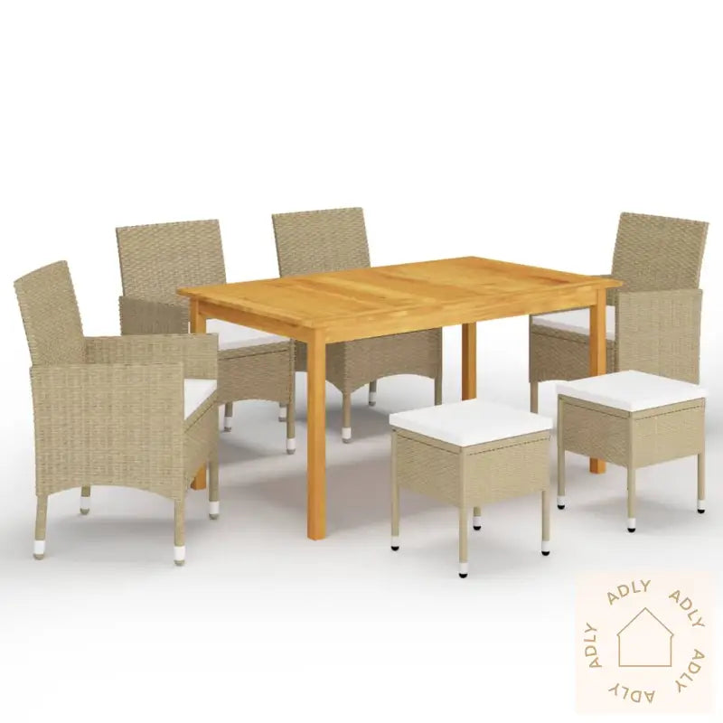 Hagespisegruppe 7 Deler Beige