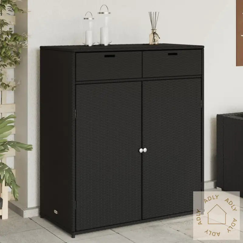 Putekasse Svart 105X55X113 Cm Polyrotting