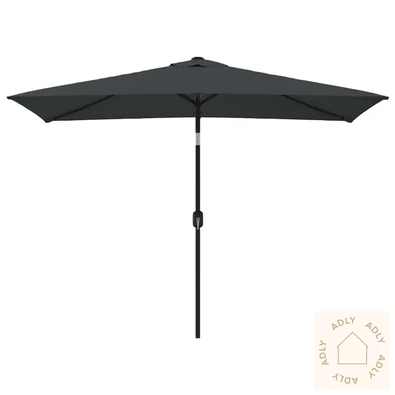 Parasoll Med Metallstang 300X200 Cm Antrasitt