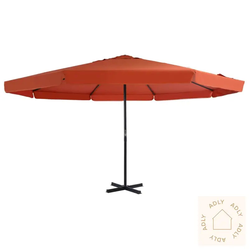 Parasoll Med Aluminiumsstang 500 Cm Terrakotta
