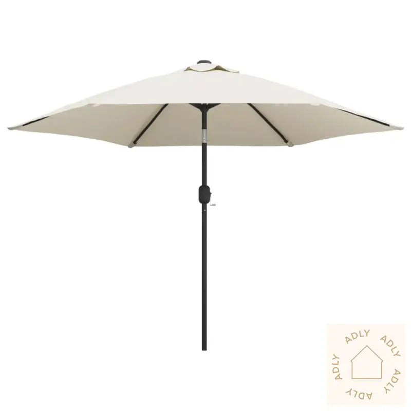 Parasoll Sand Hvit 3M Stålstang