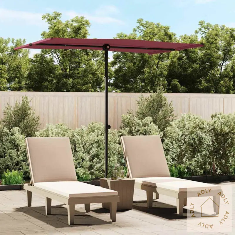 Hageparasoll Med Aluminiumsstang 2X1,5 M Vinrød