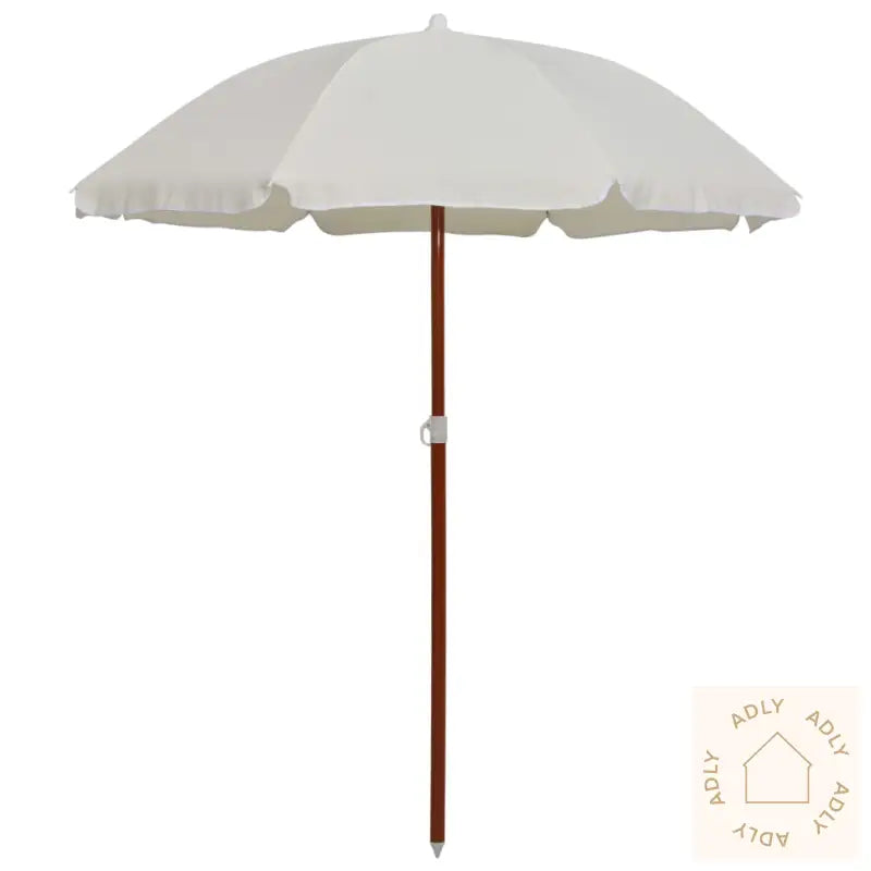 Hageparasoll Med Stålstang 180 Cm Sand