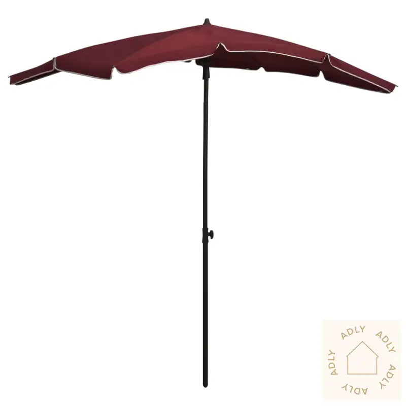 Hageparasoll Med Stang 200X130 Cm Vinrød
