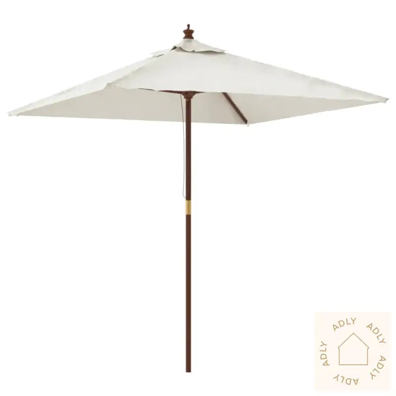 Hageparasoll Med Trestang Sand 198X198X231 Cm