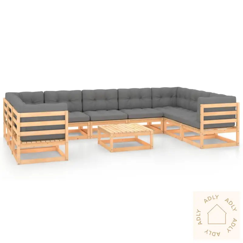 Hagesofagruppe Med Puter 10 Deler Heltre Furu