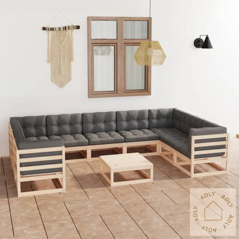 Hagesofagruppe Med Puter 10 Deler Heltre Furu