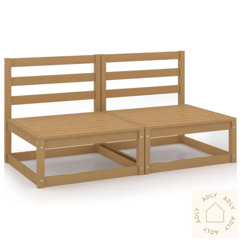 2-Seters Hagesofa Honningbrun Heltre Furu