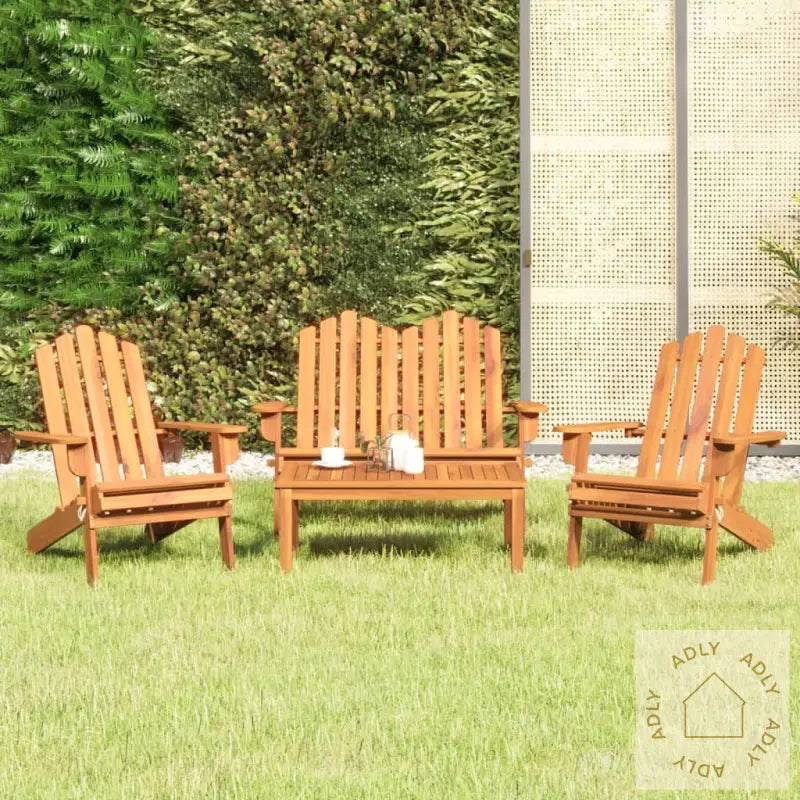 Adirondack Loungesett 4 Deler Heltre Akasie