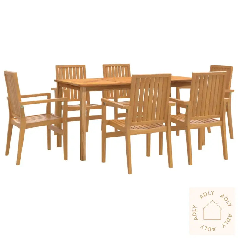 Utendørs Spisestue 7 Deler Heltre Teak