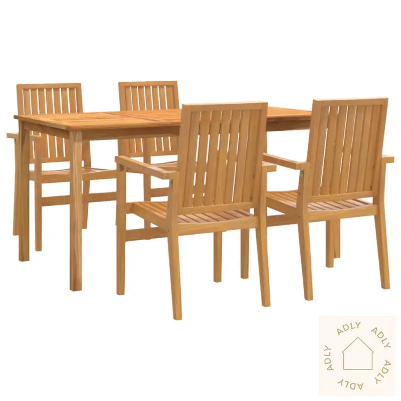 Hagespisegruppe 5 Deler Heltre Teak