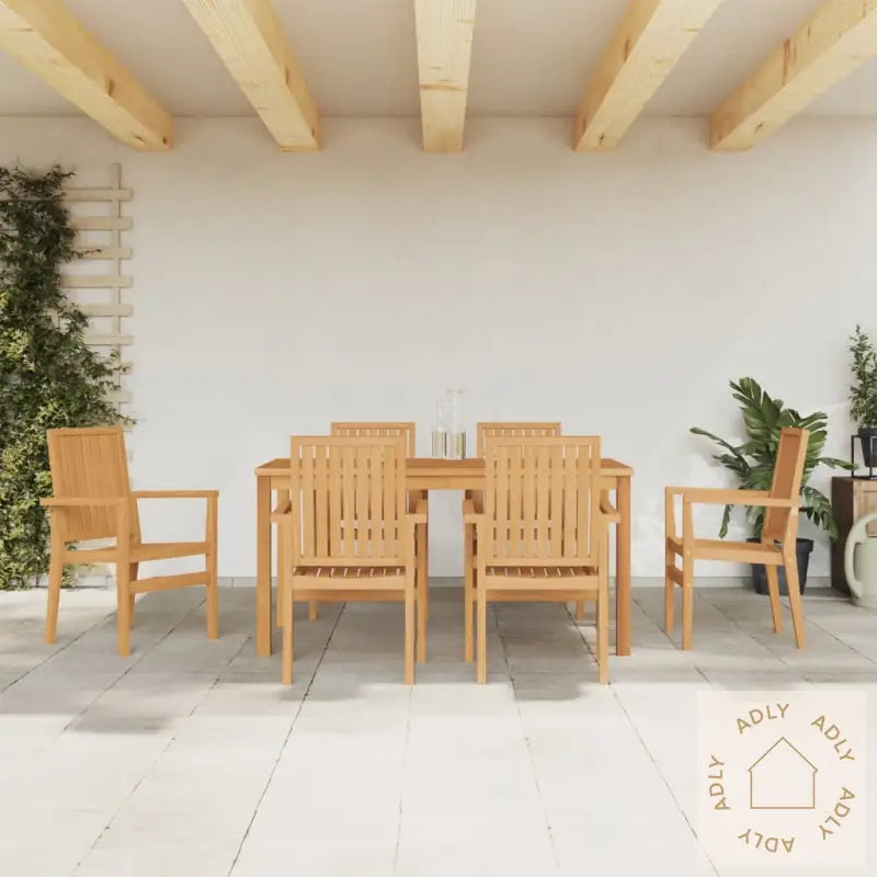 Utendørs Spisestue 7 Deler Heltre Teak