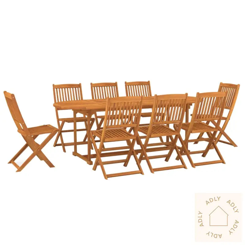Hagespisegruppe 9 Deler 220X90X75 Cm Heltre Akasie