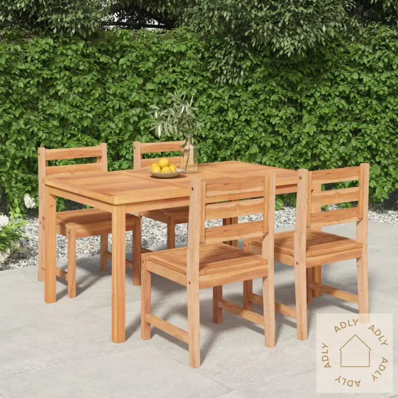 Hagespisegruppe 5 Deler Heltre Teak