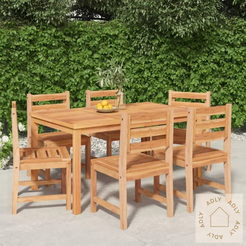 Utendørs Spisestue 7 Deler Heltre Teak