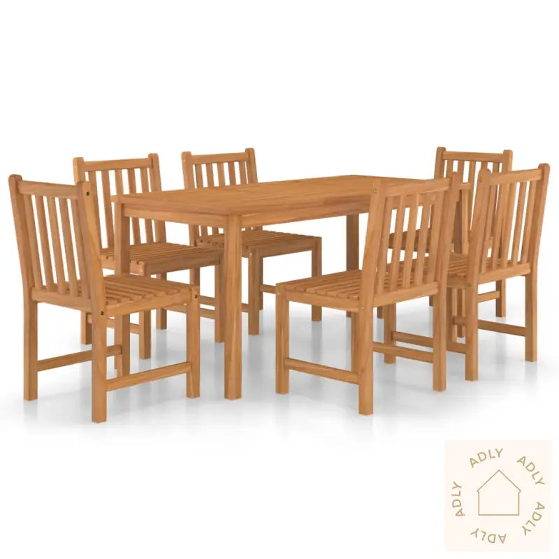 Utendørs Spisestue 7 Deler Heltre Teak