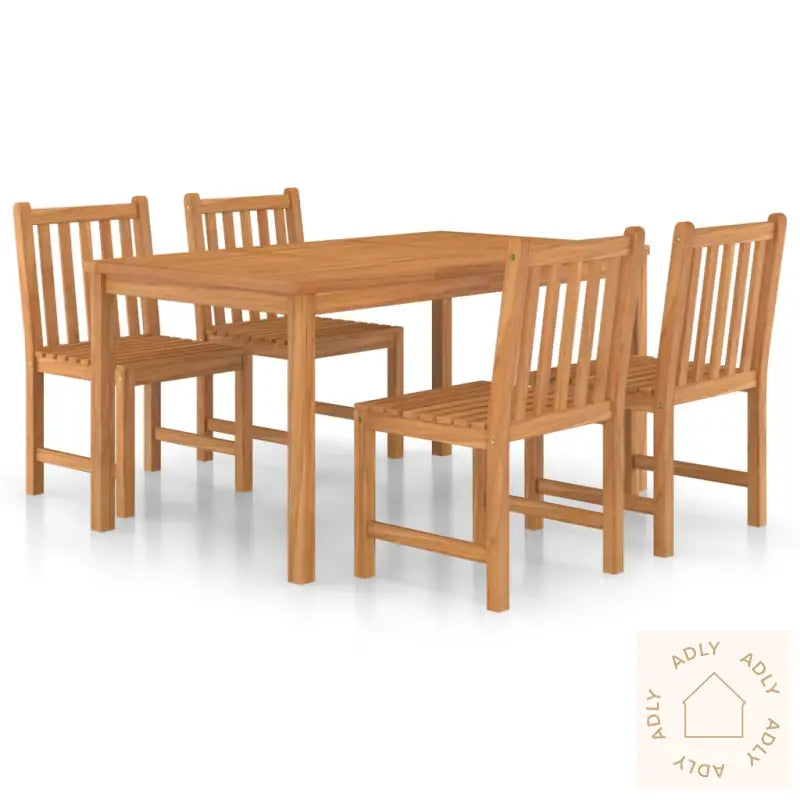 Utendørs Spisestue 5 Deler Heltre Teak