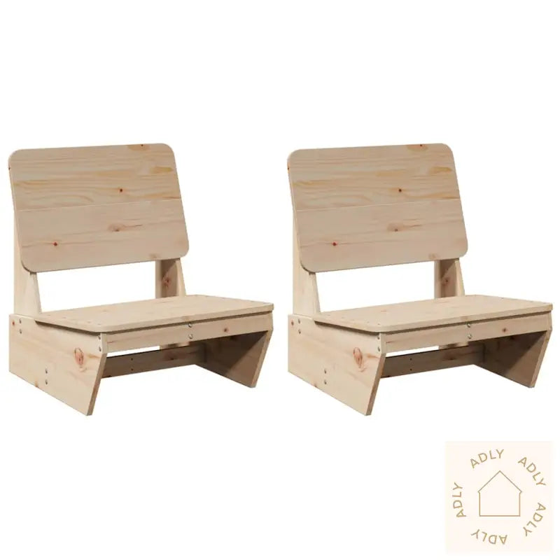 Hagestoler 2 Stk 60X64X70,5 Cm Heltre Furu