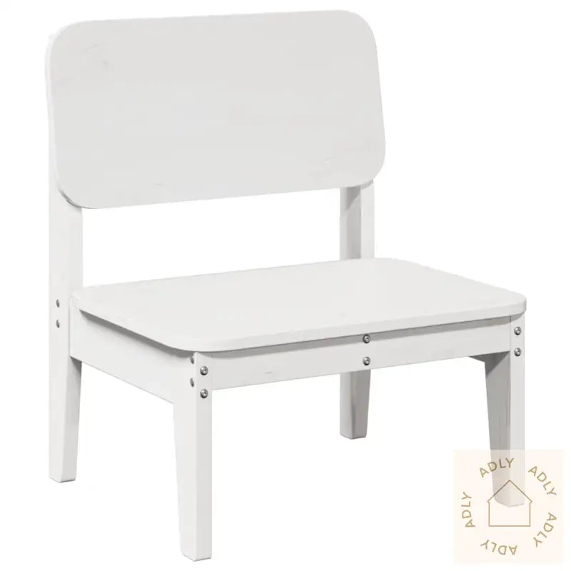 Hagestol Hvit 60X52,5X72 Cm Heltre Furu