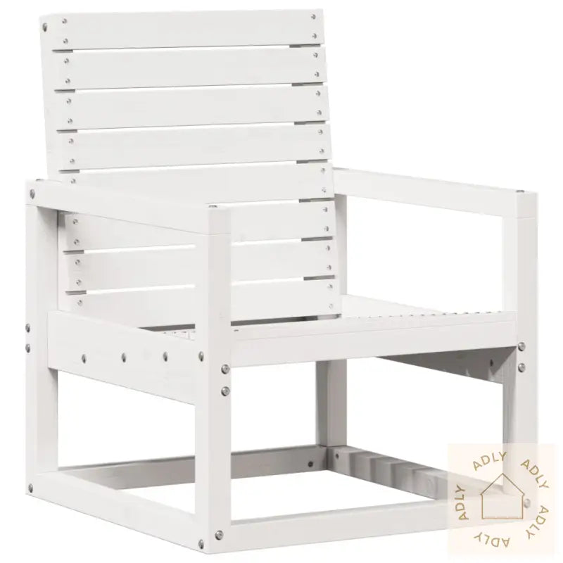 Hagestol Hvit 57,5X63X76 Cm Heltre Furu
