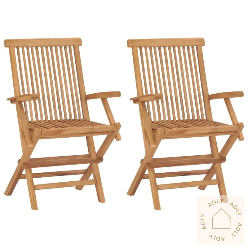 Klappstoler 2 Stk Heltre Teak