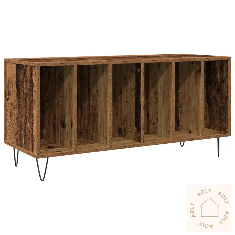 Record Cabinet Artisan Oak 100X38X48 Cm Konstruert Tre