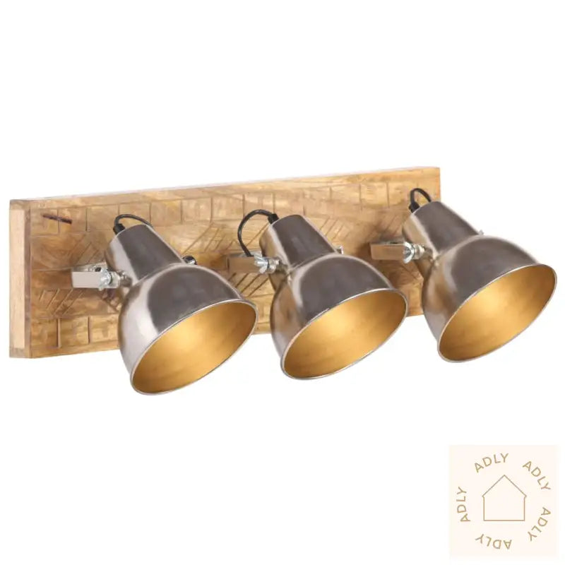 Industriell Vegglampe Sølv 70X23 Cm E27 Mangotre