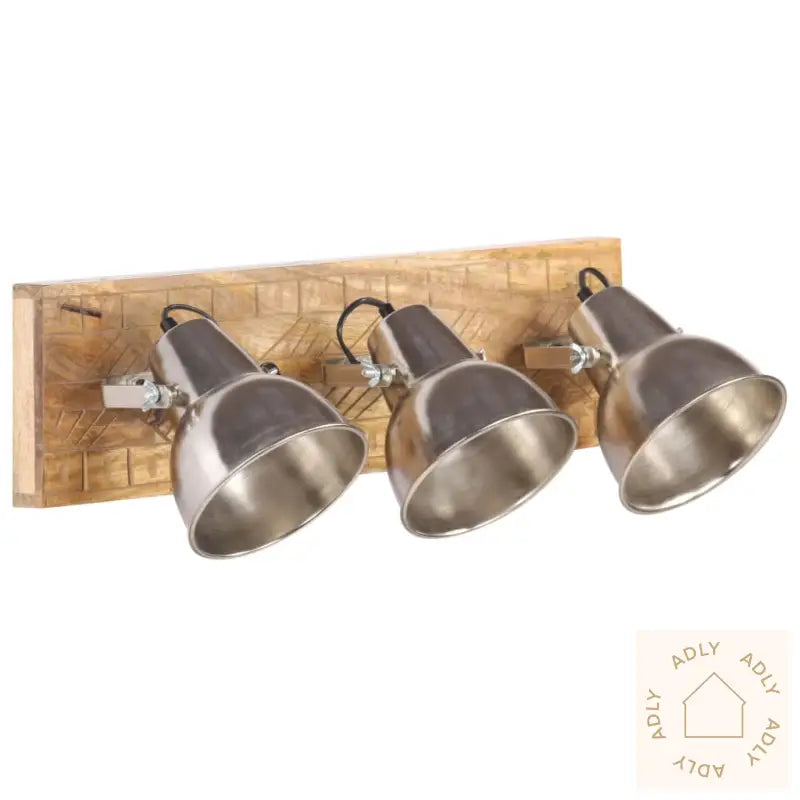Industriell Vegglampe Sølv 70X23 Cm E27 Mangotre