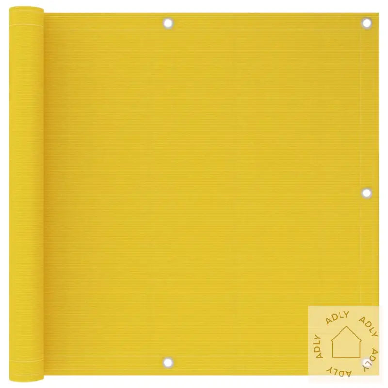 Balkongskjerm Gul 90X600 Cm Hdpe