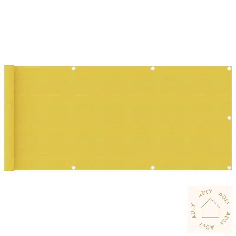 Balkongskjerm Gul 75X500 Cm Hdpe