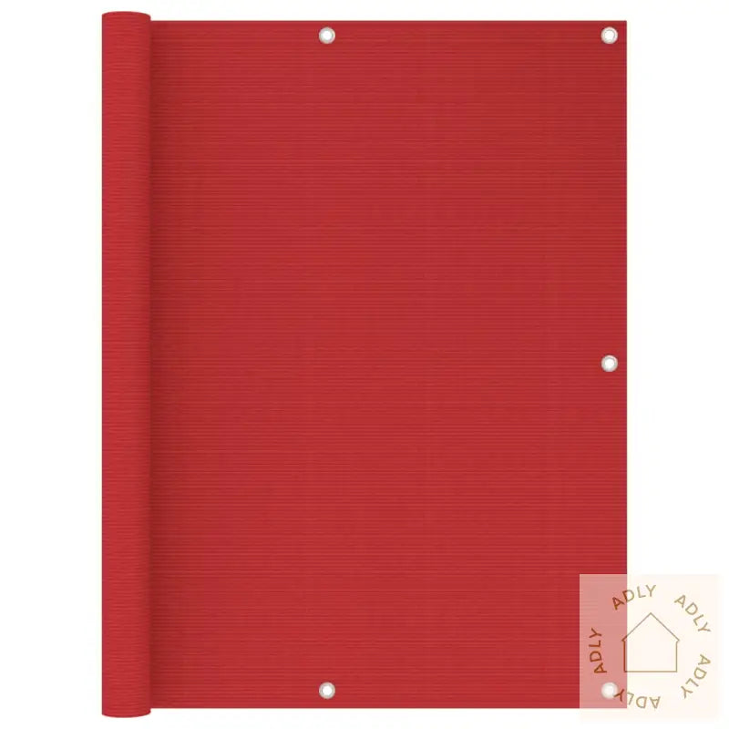 Balkongskjerm Rød 120X300 Cm Hdpe