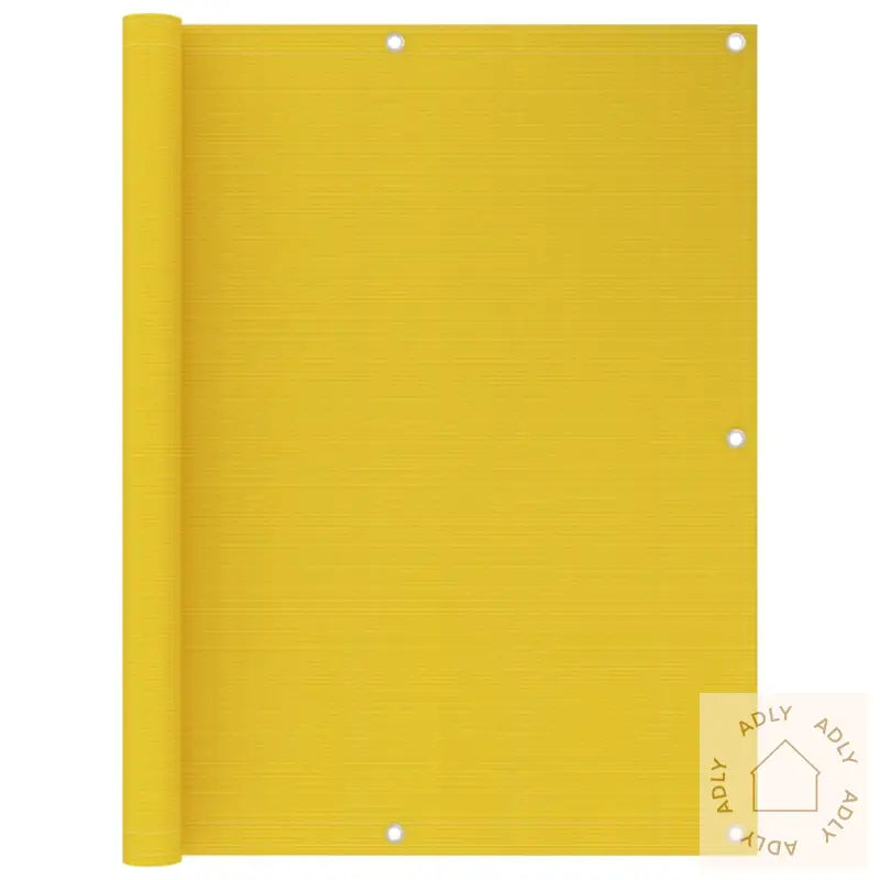 Balkongskjerm Gul 120X500 Cm Hdpe