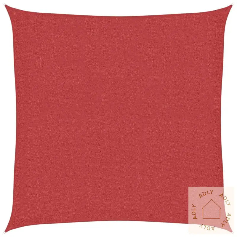 Solseil 160 G/M² Rød 3X3 M Hdpe