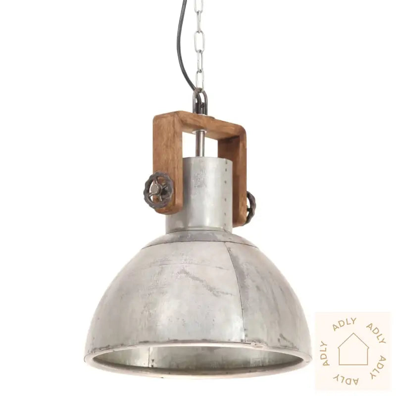 Industriell Hengelampe 25 W Sølv Rund 30 Cm E27