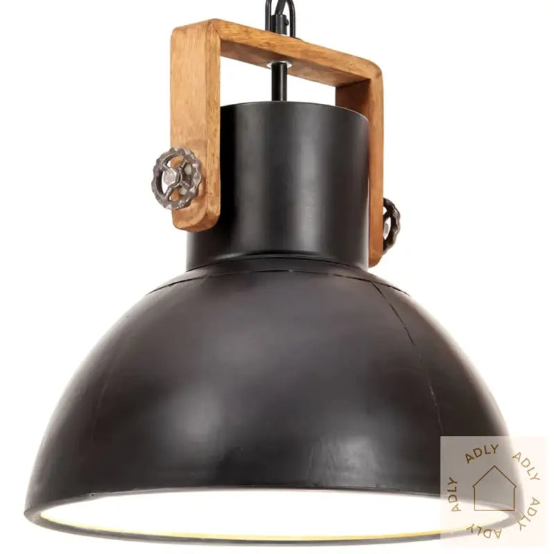 Industriell Hengelampe 25 W Svart Rund 30 Cm E27