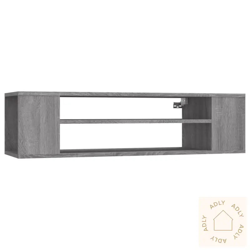 Hengende Tv-Benk Grå Sonoma 100X30X26,5 Cm Konstruert Tre
