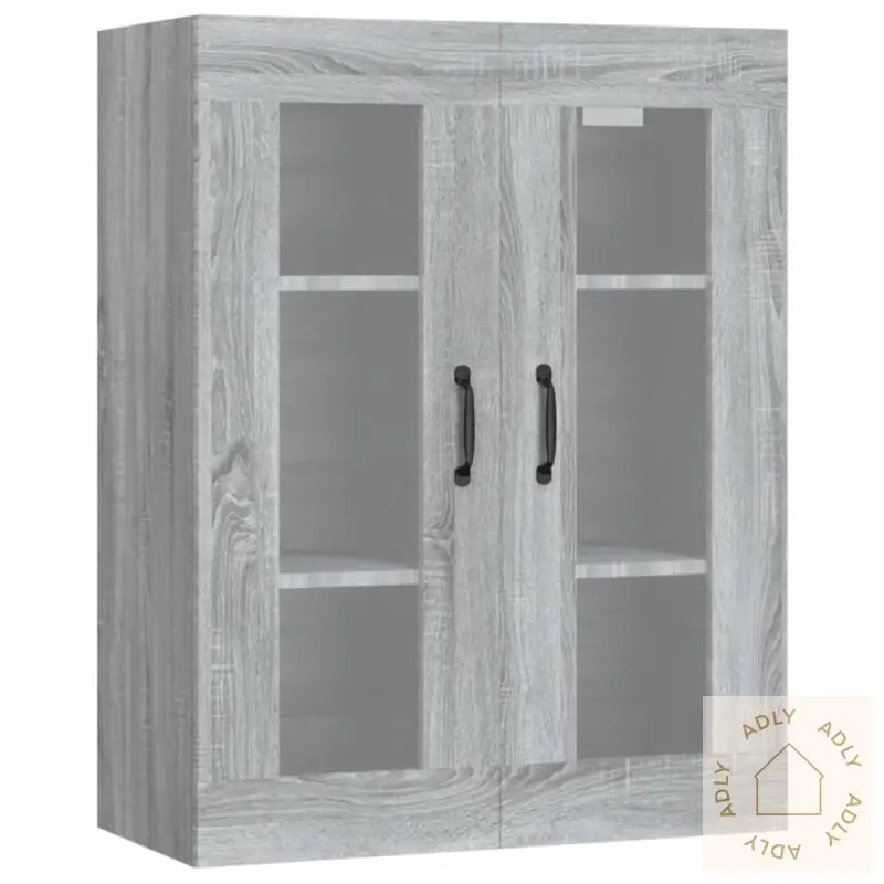 Hengende Veggskap Grå Sonoma 69,5X34X90 Cm