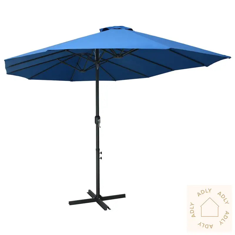 Parasol Med Aluminiumsstang 460X270 Cm Blå