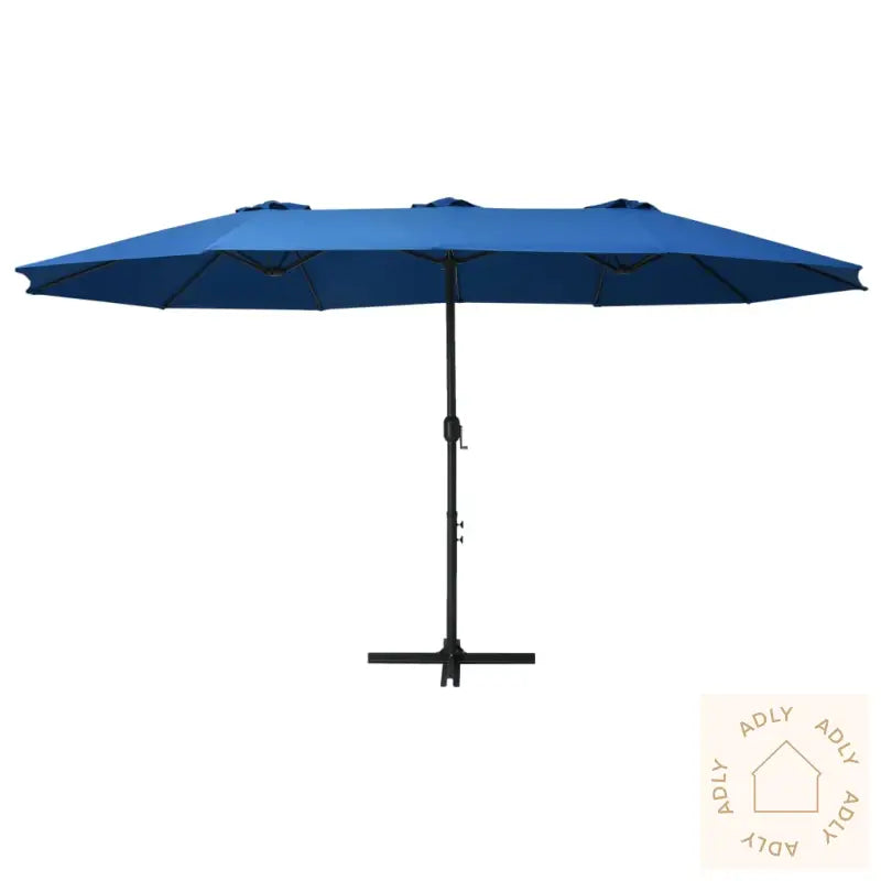 Parasol Med Aluminiumsstang 460X270 Cm Blå