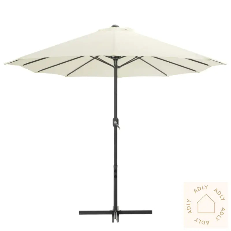 Parasoll Med Aluminiumsstang 460X270 Cm Sand