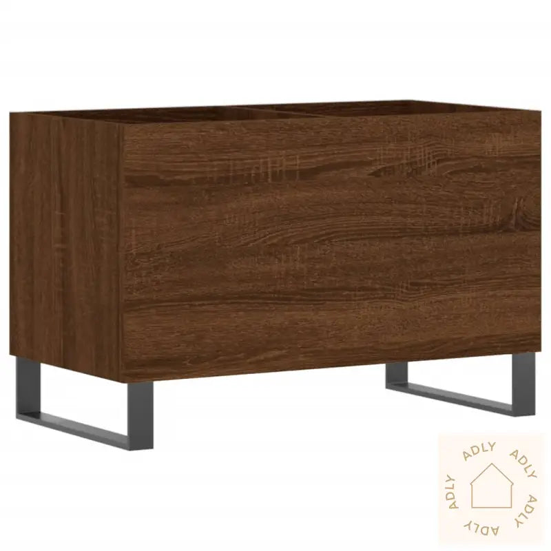 Hifi-Benk Brun Eik 74,5X38X48 Cm Konstruert Tre